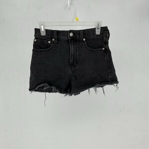 Madewell Black Denim  Raw Hem Women's Shorts size 27